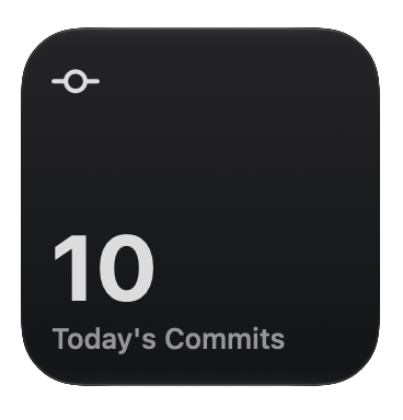 Daily Commits Widget